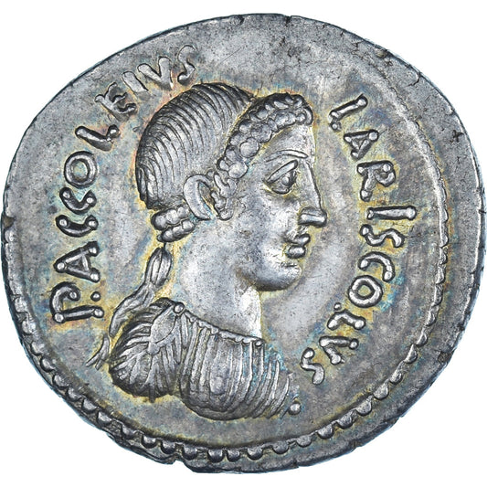 Acoleia, 
  
  Denário, 
  
  43 AC