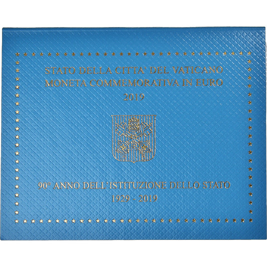Vaticano, 
  
  2 euros, 
  
  90 anos da Fundação do Estado do Vaticano