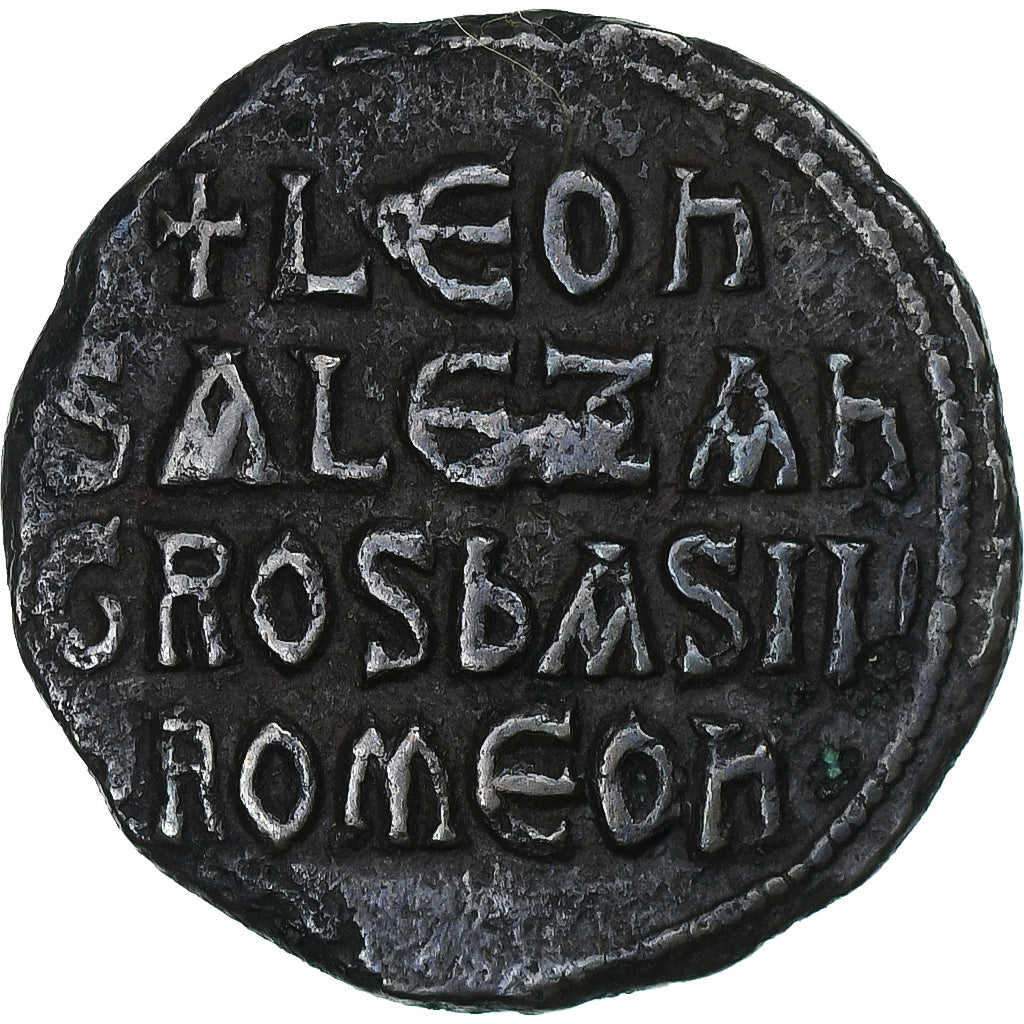 Leão VI e Alexandre, 
  
  Follis, 
  
  886-912