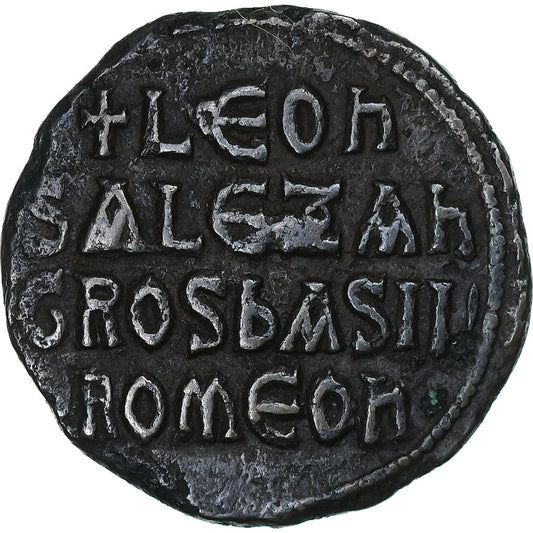 Leão VI e Alexandre, 
  
  Follis, 
  
  886-912