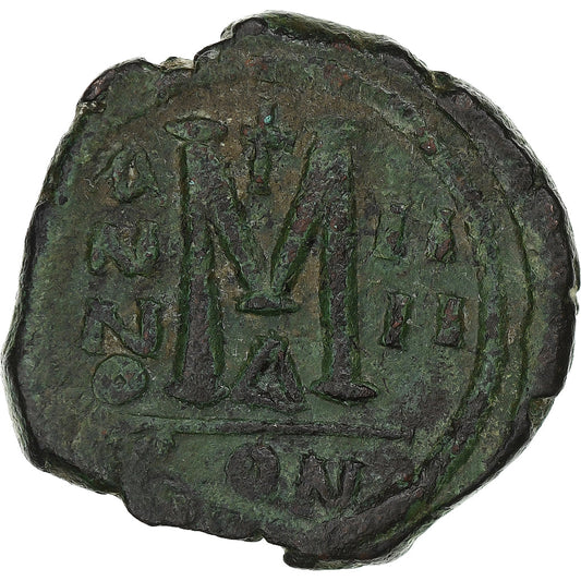Justino II e Sofia, 
  
  Follis, 
  
  568-569