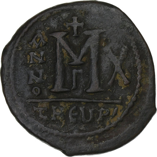 Maurício Tibério, 
  
  Follis, 
  
  591-592
