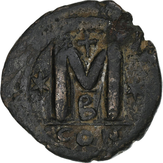 Justiniano I, 
  
  Follis, 
  
  527-565