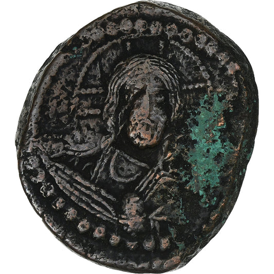 Época de Romano IV, 
  
  Follis, 
  
  1068-1071