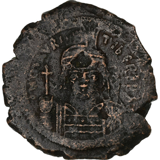 Maurício Tibério, 
  
  Follis, 
  
  588-589