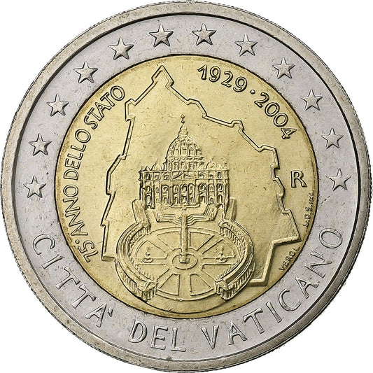 Vaticano,

2 euros,

Fundação do Vaticano