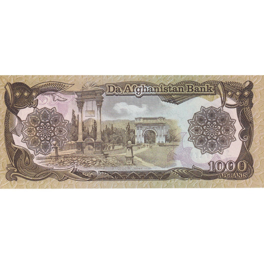 Afeganistão, 
  
  1000 afegãos, 
  
  1370