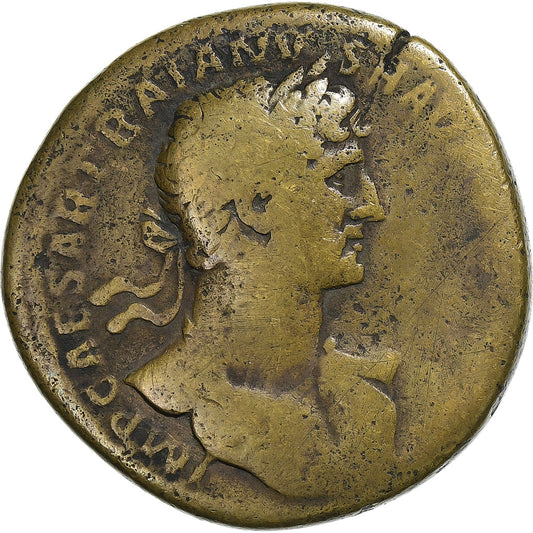 Adriano, 
  
  Sestércio, 
  
  118