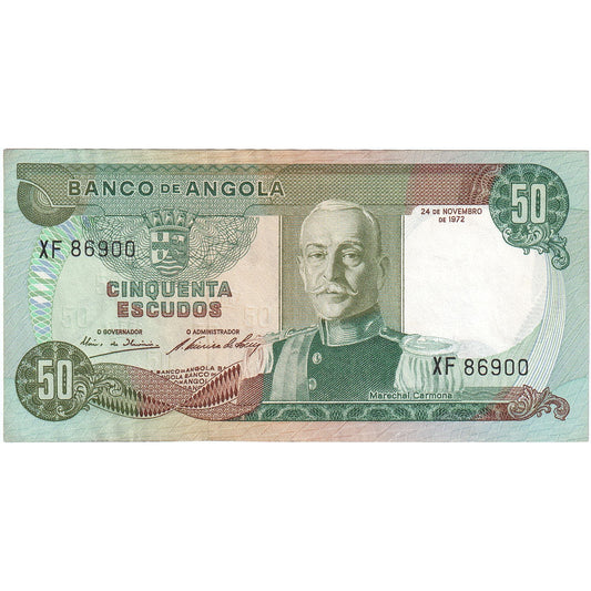 Angola, 
  
  50 escudos, 
  
  24/11/1972