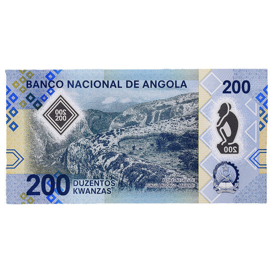 Nota, 
  
  Angola, 
  
  200 Kwanzas