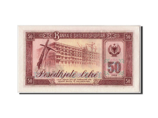 Nota, 
  
  Albânia, 
  
  50 Lekë