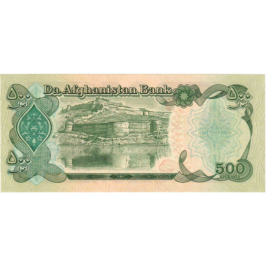 Afeganistão, 
  
  500 afegãos, 
  
  UNC(65-70)