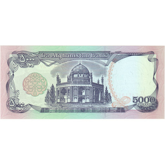 Afeganistão, 
  
  5.000 afegãos, 
  
  UNC(65-70)