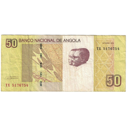 Nota, 
  
  Angola, 
  
  50 Kwanzas