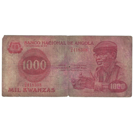 Nota, 
  
  Angola, 
  
  1000 Kwanzas