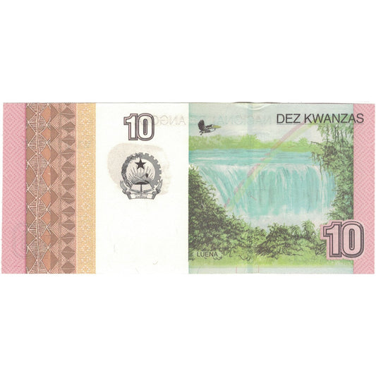Nota, 
  
  Angola, 
  
  10 Kwanzas