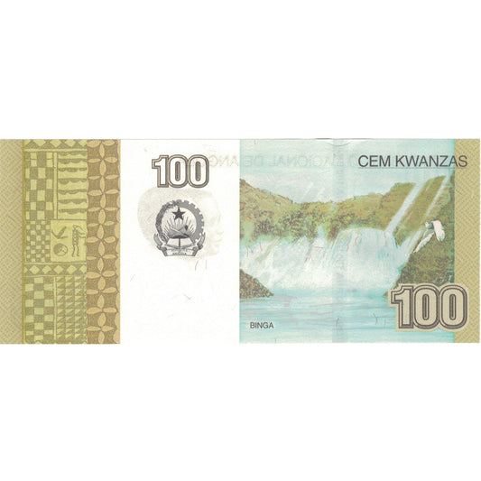 Nota, 
  
  Angola, 
  
  100 Kwanzas