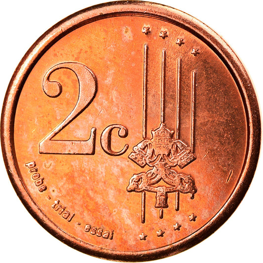 Vaticano,

2 centavos de euro,

Tipo 3