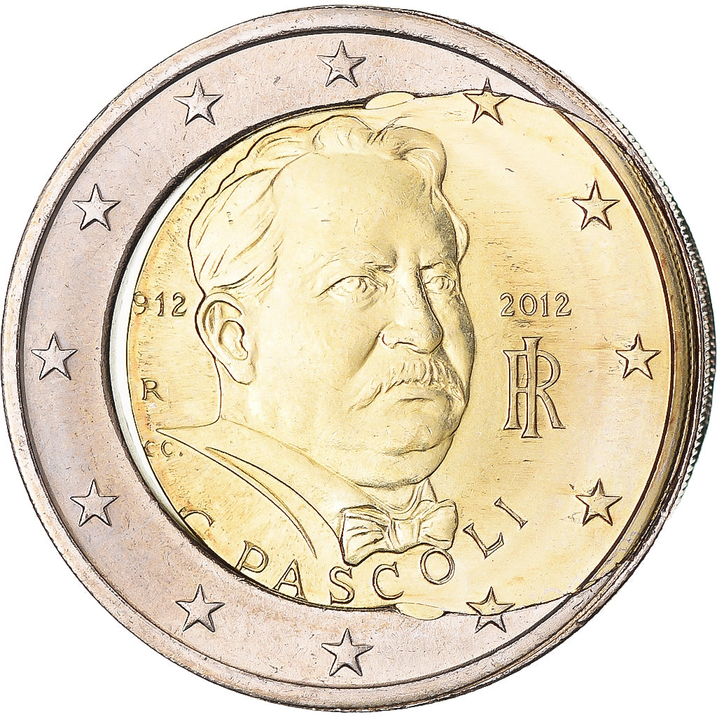 Itália, 
  
  2 euros, 
  
  Giovanni Pascoli
