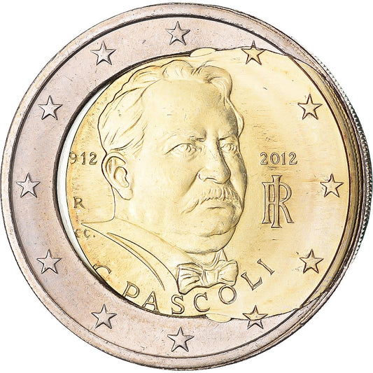 Itália, 
  
  2 euros, 
  
  Giovanni Pascoli